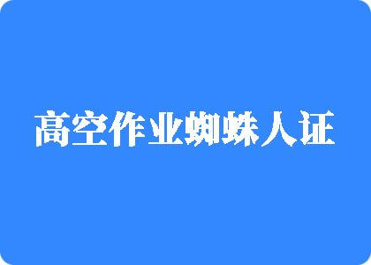 草逼.con高空作业蜘蛛人证